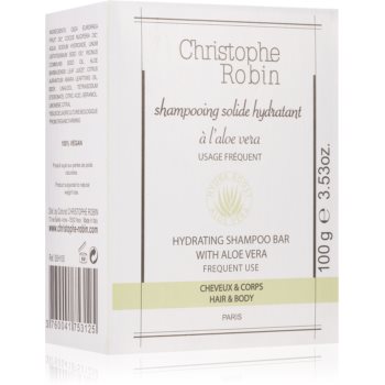 Christophe Robin Hydrating Shampoo Bar with Aloe Vera săpun solid pentru corp si par Christophe Robin Cosmetice și accesorii
