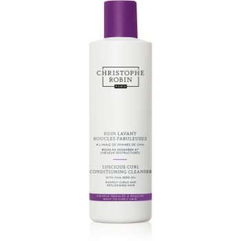 Christophe Robin Luscious Curl Conditioning Cleanser with Chia Seed Oil Balsam de curățare pentru par ondulat si cret