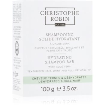 Christophe Robin Hydrating Shampoo Bar with Aloe Vera șampon solid pentru par uscat si sensibil accesorii imagine noua