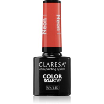 Claresa SoakOff UV/LED Color Neon lac de unghii sub forma de gel