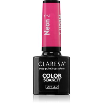 Claresa SoakOff UV/LED Color Neon lac de unghii sub forma de gel