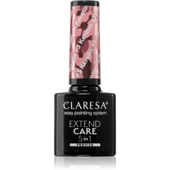 Claresa Extend Care 5 in 1 Keratin baza gel pentru unghii cu efect de nutritiv