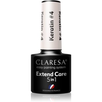 Claresa Extend Care 5 in 1 Keratin baza gel pentru unghii cu efect de nutritiv