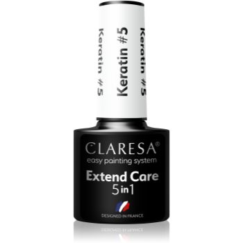 Claresa Extend Care 5 in 1 Keratin baza gel pentru unghii cu efect de nutritiv