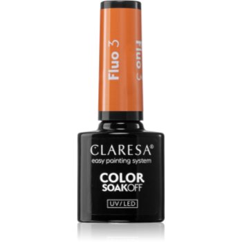 Claresa SoakOff UV/LED Color Fluo lac de unghii sub forma de gel