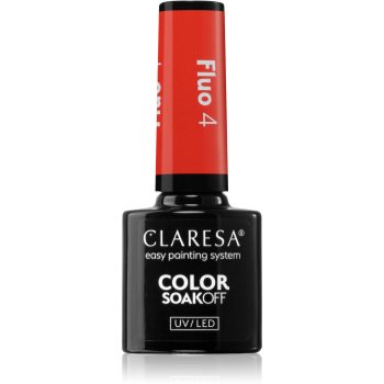 Claresa SoakOff UV/LED Color Fluo lac de unghii sub forma de gel