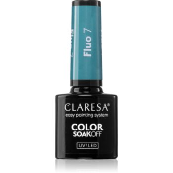 Claresa SoakOff UV/LED Color Fluo lac de unghii sub forma de gel