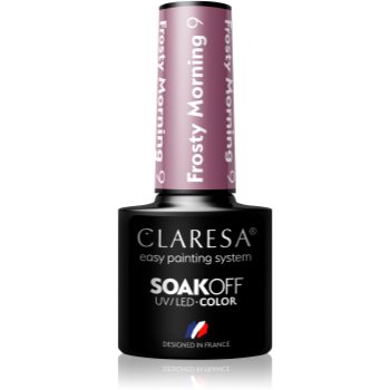 Claresa SoakOff UV/LED Color Frosty Morning lac de unghii sub forma de gel