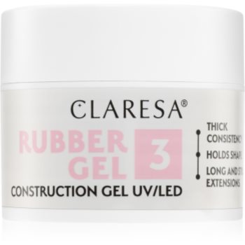 Claresa Rubber Gel Construction Gel UV/LED Gel pentru extensiile unghiilor