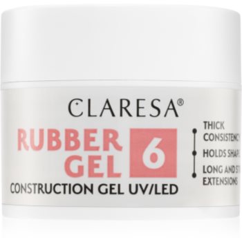 Claresa Rubber Gel Construction Gel UV/LED Gel pentru extensiile unghiilor