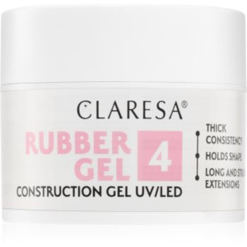 Claresa Rubber Gel Construction Gel UV/LED Gel pentru extensiile unghiilor