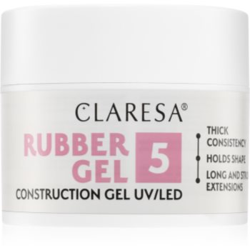 Claresa Rubber Gel Construction Gel UV/LED Gel pentru extensiile unghiilor