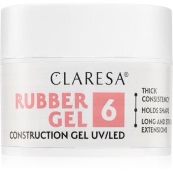 Claresa Rubber Gel Construction Gel UV/LED Gel pentru extensiile unghiilor