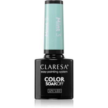 Claresa SoakOff UV/LED Color Mint lac de unghii sub forma de gel