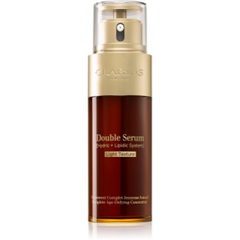 Clarins Double Serum Light Texture ser intensiv împotriva îmbătrânirii pielii
