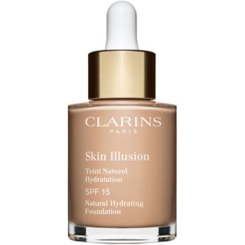 Clarins Skin Illusion Natural Hydrating Foundation makeup radiant cu hidratare SPF 15 Clarins imagine noua