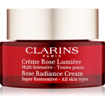 Clarins Rose Radiance Cream Super Restorative crema de zi cu efect de anti imbatranire antirid Clarins imagine noua inspiredbeauty