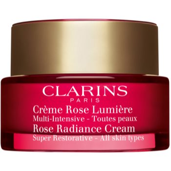 Clarins Rose Radiance Cream Super Restorative crema de zi cu efect de anti imbatranire antirid accesorii imagine noua