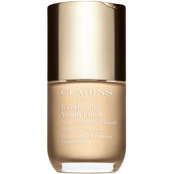 Clarins Everlasting Youth Fluid Foundation make-up pentru luminozitate SPF 15