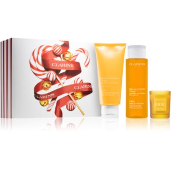 Clarins spa at home set de cosmetice pentru piele hidratată