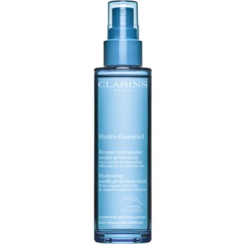Clarins Hydra-Essentiel Hydrating Multi-Protection Mist Spray protector cu atomizor Clarins Cosmetice și accesorii