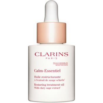 Clarins Calm-Essentiel Restoring Treatment Oil ulei hranitor pentru piele cu efect calmant Clarins Cosmetice și accesorii