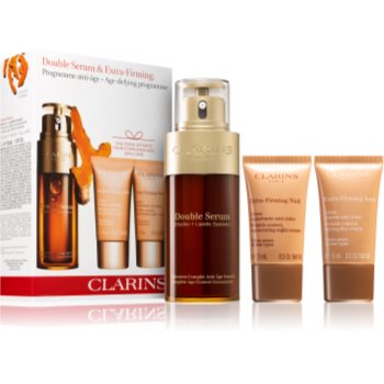 Clarins double serum & extra firming age-defying programme set de cosmetice (împotriva îmbătrânirii pielii)