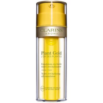Clarins Plant Gold Nutri-Revitalizing Oil-Emulsion ulei hranitor pentru piele 2 in 1 accesorii imagine noua