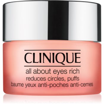 Clinique All About Eyes™ Rich crema de ochi hidratanta împotriva ridurilor și a cearcănelor întunecate Clinique