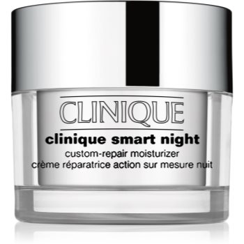 Clinique Smart Night™ Custom-Repair Moisturizer Crema de noapte hidratanta anti-rid uscata si foarte uscata Clinique imagine noua 2022 scoalamachiaj.ro