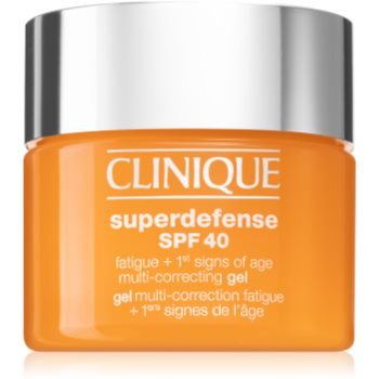 Clinique Superdefense™ SPF 40 Fatigue + 1st Signs of Age Multi Correcting Gel Crema impotriva primelor semne de imbatranire pentru toate tipurile de ten