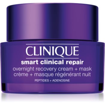 Clinique Smart Clinical™ Repair Cream & Mask mască și cremă de noapte hidratantă pentru regenerarea și reînnoirea pielii