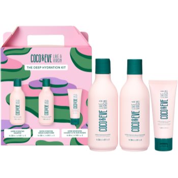 Coco & eve like a virgin the deep hydration kit set cadou (pentru un par stralucitor si catifelat)