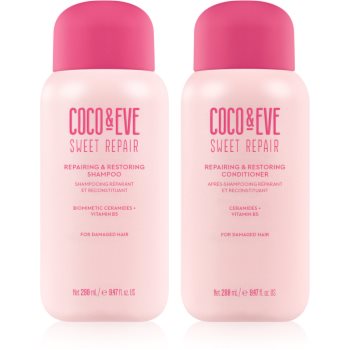 Coco & Eve Sweet Repair Hair Rehab Kit set pentru par deteriorat si vopsit