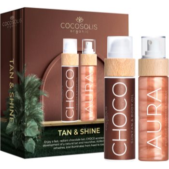 COCOSOLIS Tan & Shine set cadou pentru a scoate in evidenta bronzul