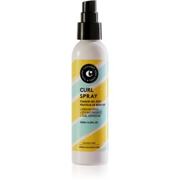 Cocunat Curl Spray spray pentru fixare pentru par ondulat si cret