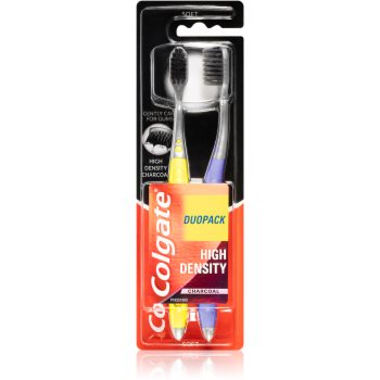 Colgate high density charcoal periuță de dinți moale 2 pc