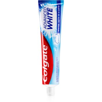 Colgate Advanced White Pasta de albire a dintilor impotriva petelor de pe smaltul dintilor.