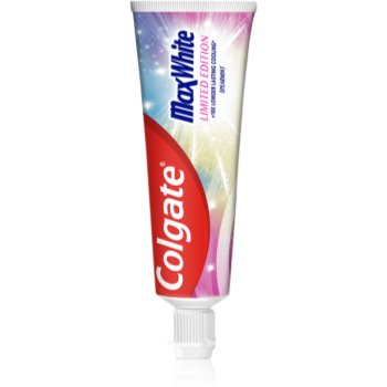 Colgate Max White Limited Edition pastă de dinți de albire pentru respirație proaspătă editie limitata accesorii