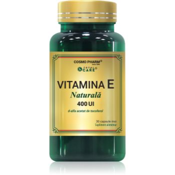 Cosmo Pharm Vitamina E 400 UI capsule pentru sănătatea părului, a pielii și a mucoaselor
