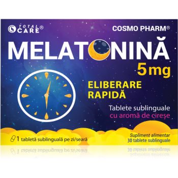 Cosmo Pharm Melatonina Rapida 5 mg tablete pentru probleme cu adormitul și pentru tulburări ale somnului