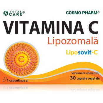 Cosmo Pharm Vitamina C lipozomala capsule pentru susținerea protecției celulelor în fața stresului oxidativ