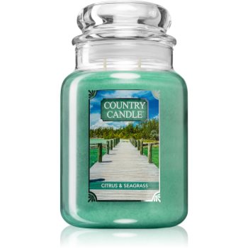 Country Candle Citrus & Seagrass lumânare parfumată Candle imagine noua