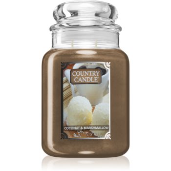 Country Candle Coconut & Marshmallow lumânare parfumată Country Candle imagine noua 2022