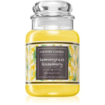 Country Candle Farmstand Lemongrass & Rosemary lumânare parfumată Candle imagine noua