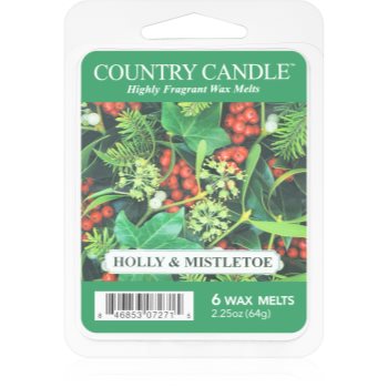 Country candle holly & mistletoe ceară pentru aromatizator
