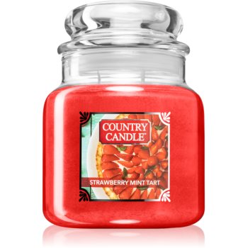 Country Candle Strawberry Mint Tart lumânare parfumată