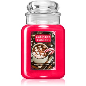 Country Candle Peppermint & Cocoa lumânare parfumată Candle