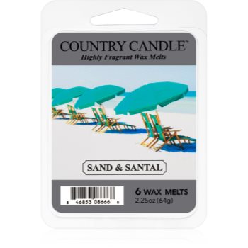 Country Candle Sand & Santal ceară pentru aromatizator