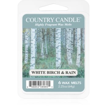 Country Candle White Birch & Rain ceară pentru aromatizator